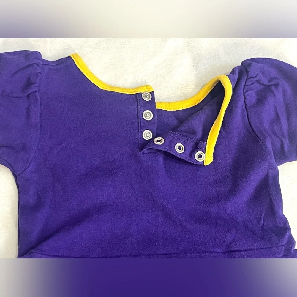 Minnesota Vikings Purple Heart to Heart Toddler NFL Children’s Dress Girls 3T - Picture 12 of 12